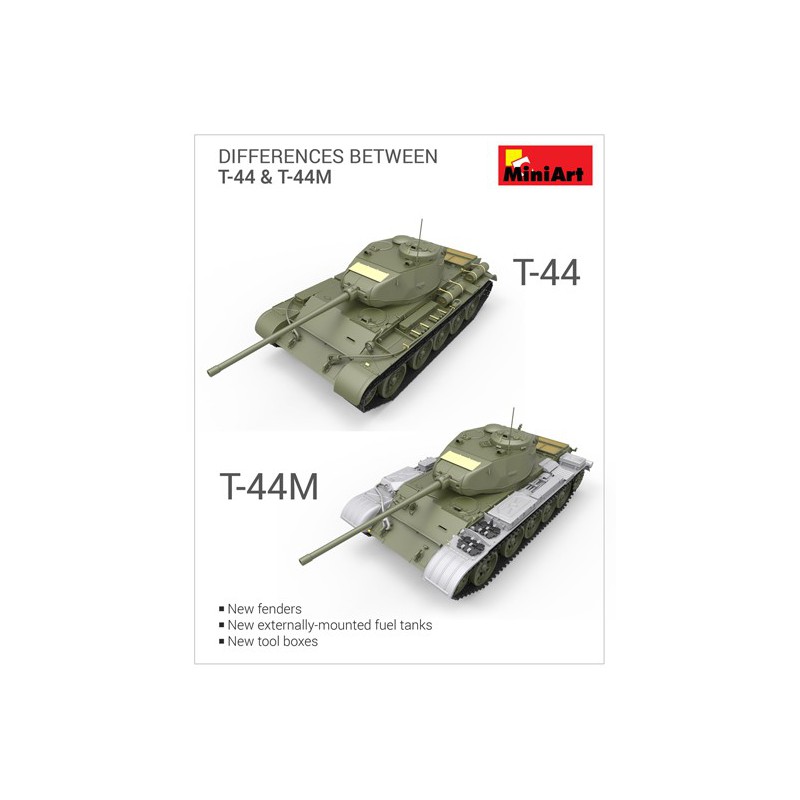T-44M plastic tank model SOVIET TANK 1/35 | Scientific-MHD