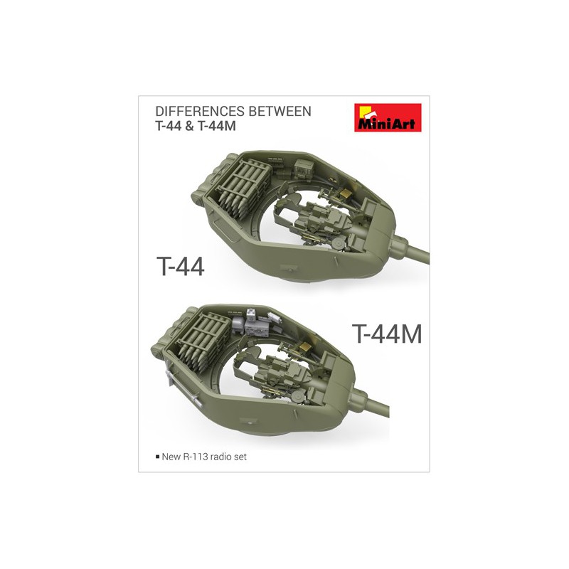 T-44M plastic tank model SOVIET TANK 1/35 | Scientific-MHD