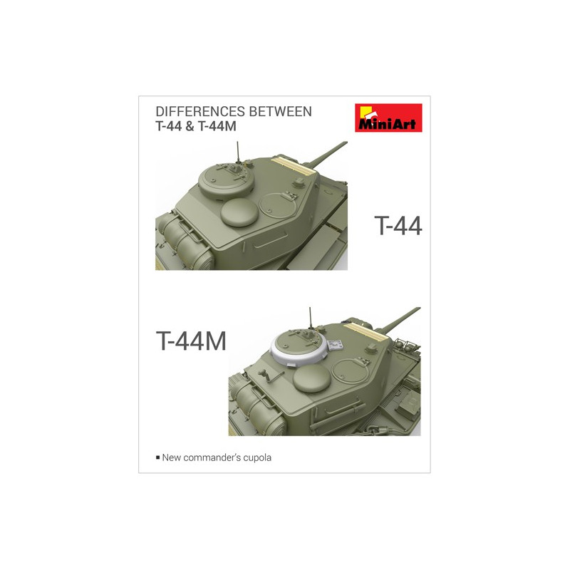 T-44M plastic tank model SOVIET TANK 1/35 | Scientific-MHD