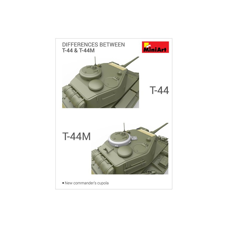 T-44M plastic tank model SOVIET TANK 1/35 | Scientific-MHD