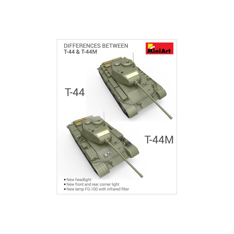 T-44M plastic tank model SOVIET TANK 1/35 | Scientific-MHD