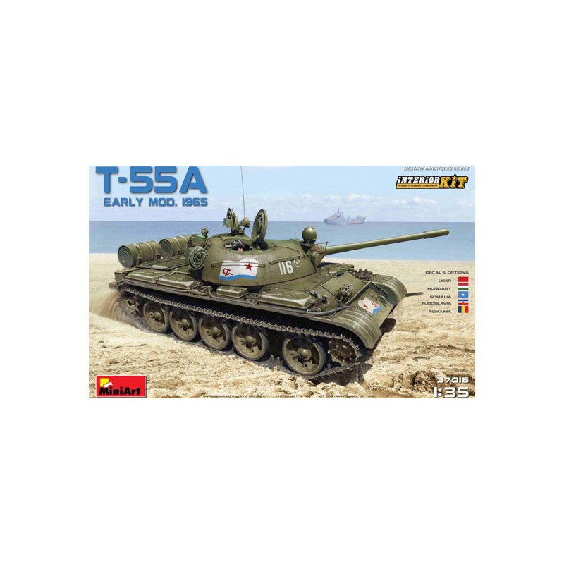 T-55A Early Mod plastic tank model. 1965. Interior Kit | Scientific-MHD