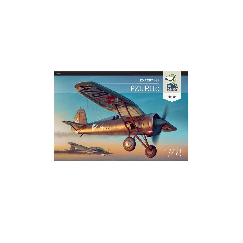 PZL plastic plane model p.11c expert set 1/48 | Scientific-MHD