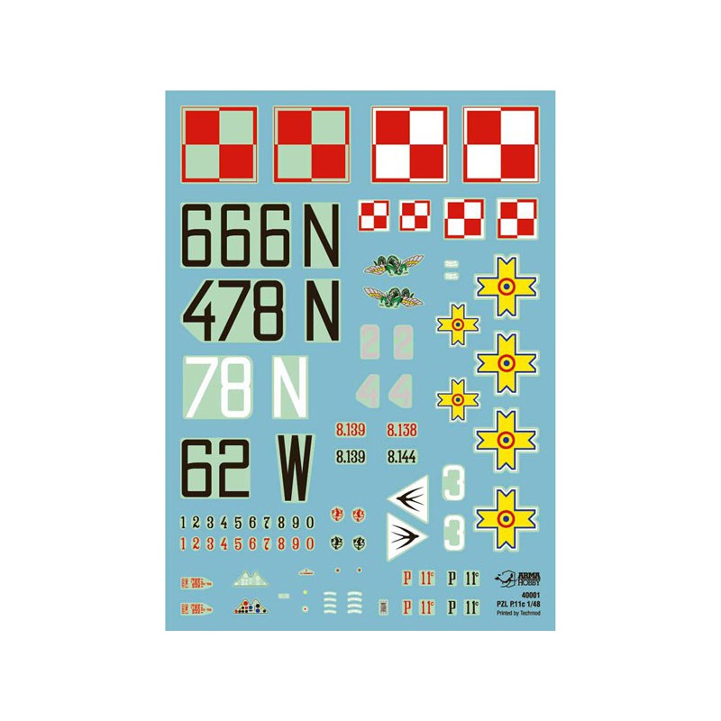 PZL plastic plane model p.11c expert set 1/48 | Scientific-MHD