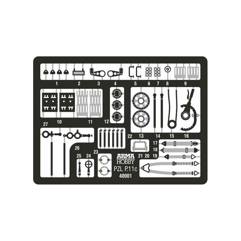 PZL plastic plane model p.11c expert set 1/48 | Scientific-MHD