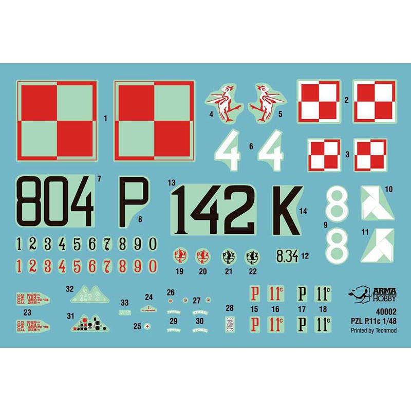 PZL plastic plane model p.11c Model Kit 1/48 | Scientific-MHD PZL plastic plane model p.11c Model Kit 1/48 | Scientific-MHD