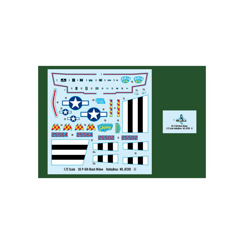 P-61A Black Widow 1/72 plastic plane model | Scientific-MHD