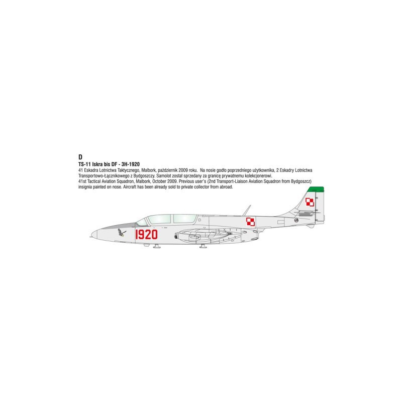 Plastic plane model TS-11 Iskra Expert Set | Scientific-MHD