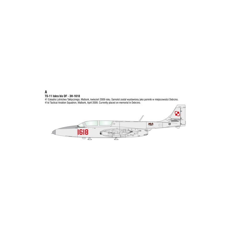 Plastic plane model TS-11 Iskra Expert Set | Scientific-MHD