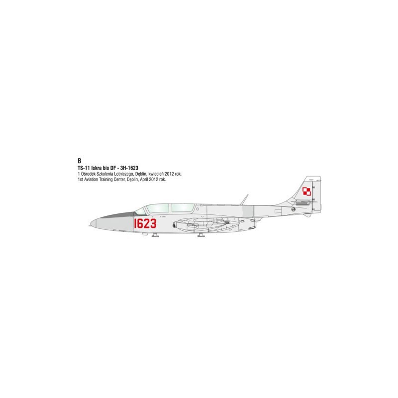 Plastic plane model TS-11 Iskra Expert Set | Scientific-MHD