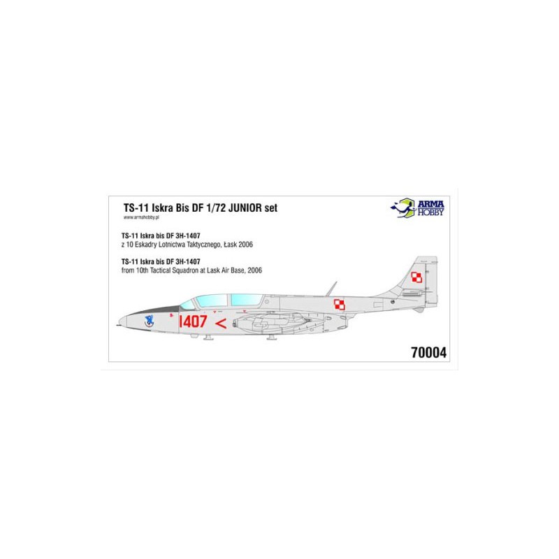 Plastic plane model TS-11 Iskra Junior Set 1/72 | Scientific-MHD