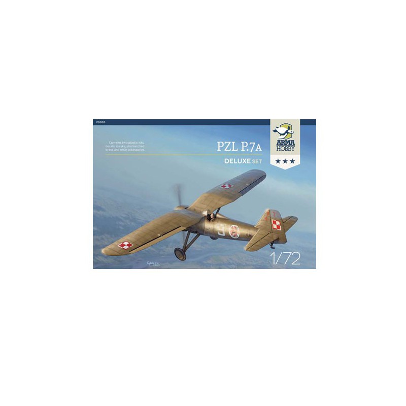 PZL plastic plane model p.7a deluxe set 1/72 | Scientific-MHD
