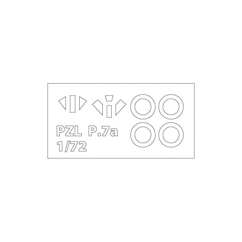 PZL plastic plane model p.7a deluxe set 1/72 | Scientific-MHD