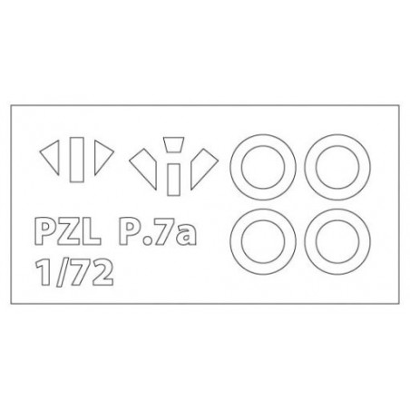 PZL plastic plane model p.7a deluxe set 1/72 | Scientific-MHD
