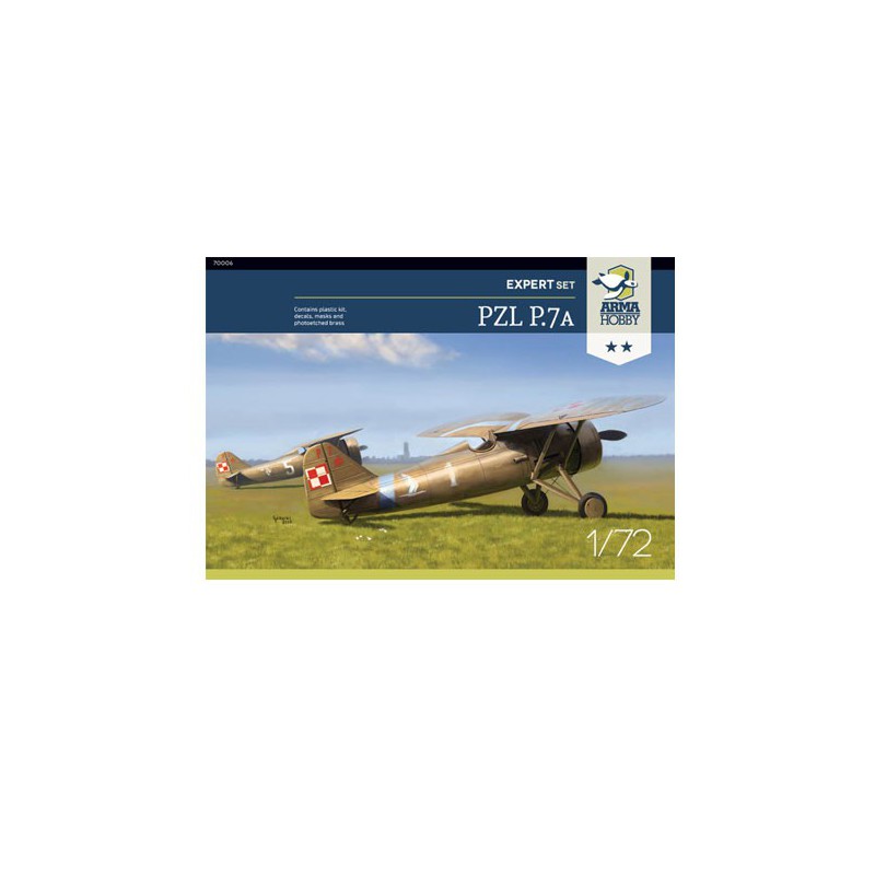 PZL plastic plane model p.7a expert set 1/72 | Scientific-MHD
