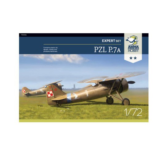 PZL plastic plane model p.7a expert set 1/72 PZL plastic plane model p.7a expert set 1/72 | Scientific-MHD