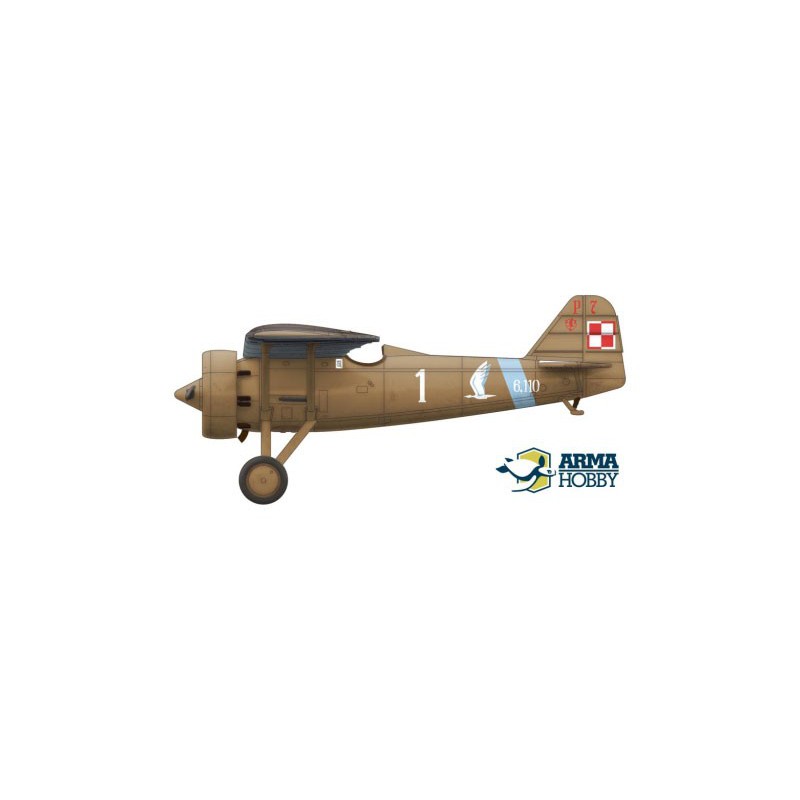 PZL plastic plane model p.7a expert set 1/72 | Scientific-MHD