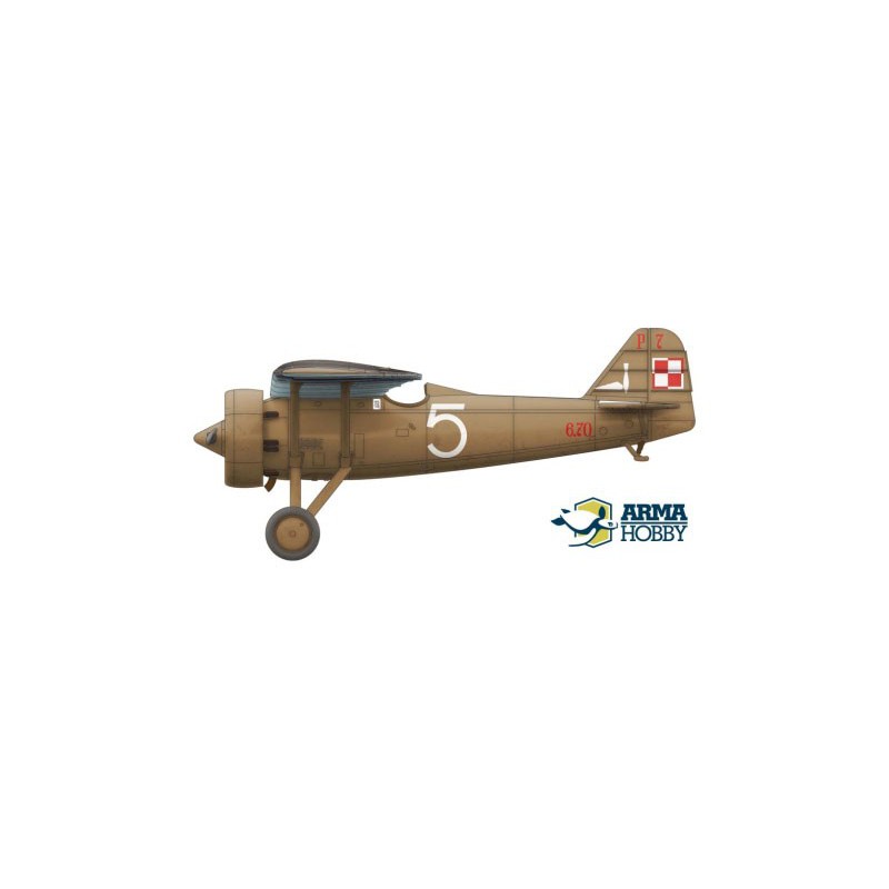 PZL plastic plane model p.7a expert set 1/72 | Scientific-MHD