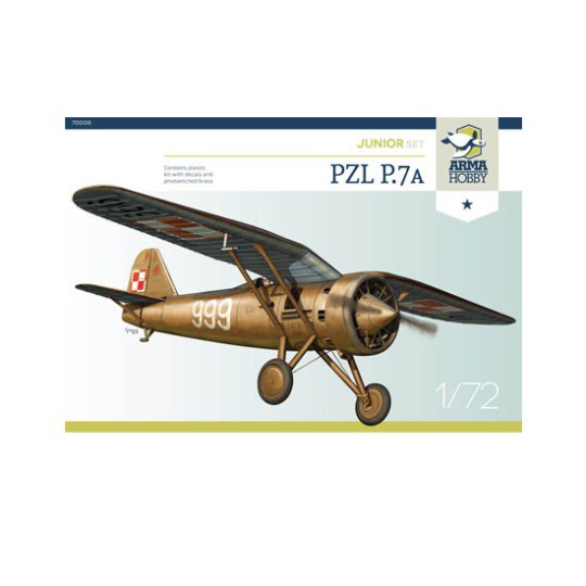 PZL plastic plane model p.7a junior set 1/72 PZL plastic plane model p.7a junior set 1/72 | Scientific-MHD