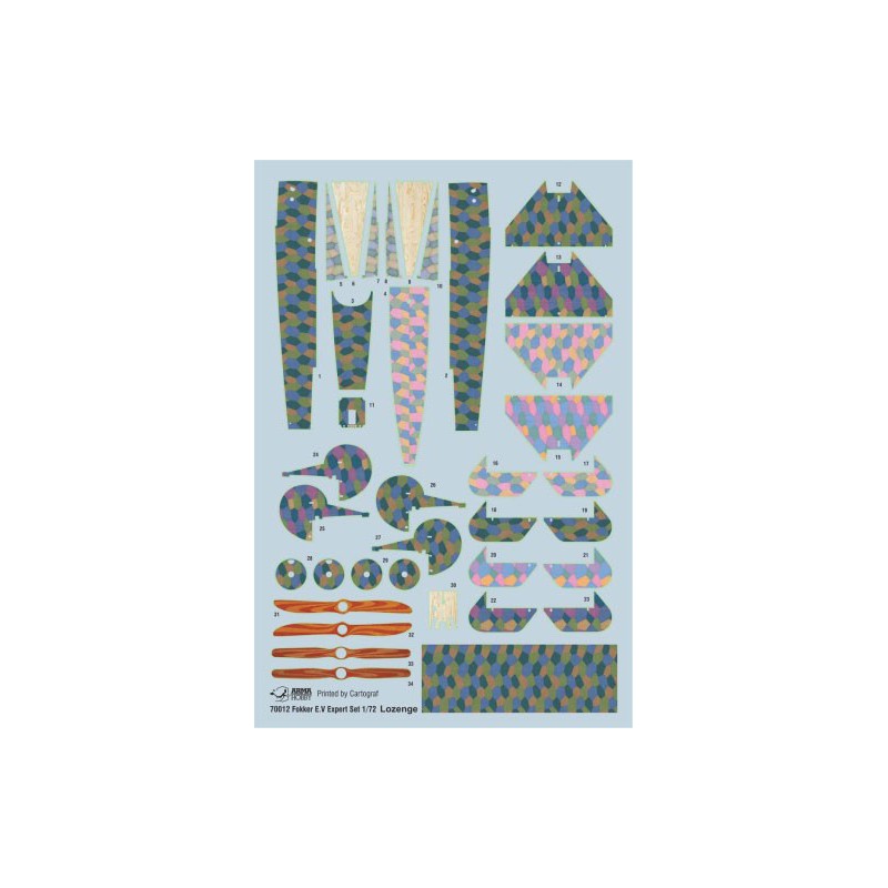 FOKKER E.V Plastic plane model Set 1/72 | Scientific-MHD
