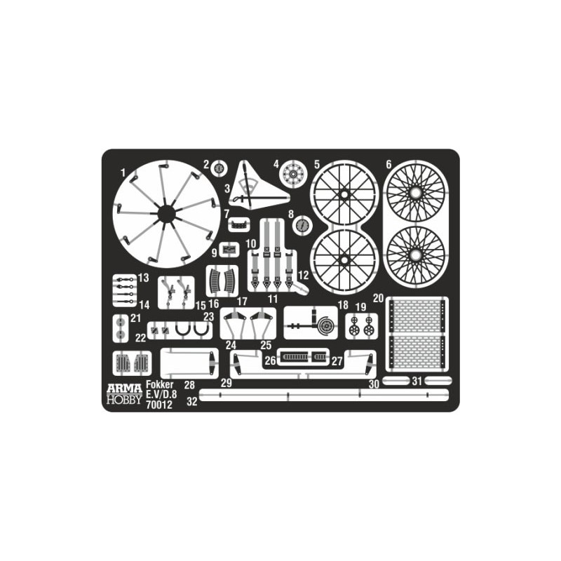 FOKKER E.V Plastic plane model Set 1/72 | Scientific-MHD