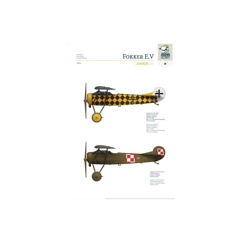 Plastic plastic model Fokker E.V Junior Set 1/72 | Scientific-MHD