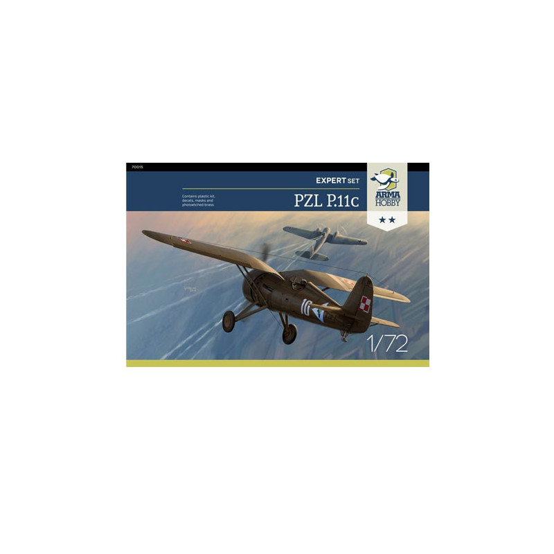 PZL plastic plane model p.11c expert set 1/72 | Scientific-MHD