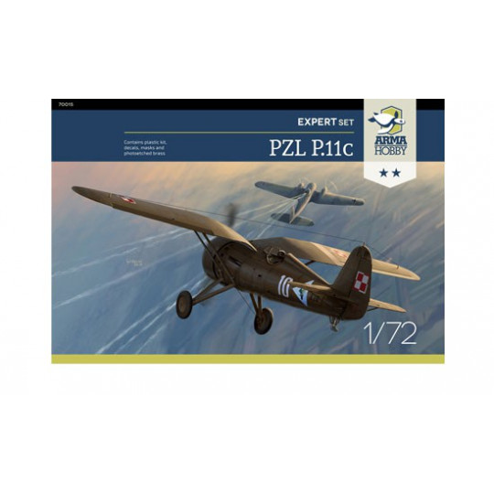 PZL plastic plane model p.11c expert set 1/72 | Scientific-MHD