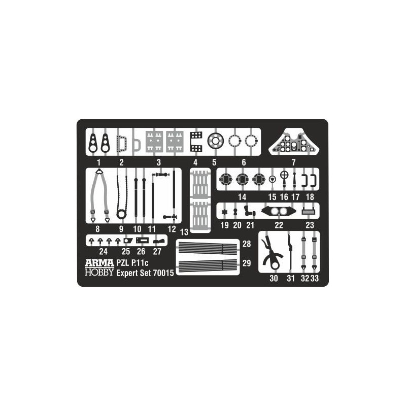 PZL plastic plane model p.11c expert set 1/72 | Scientific-MHD