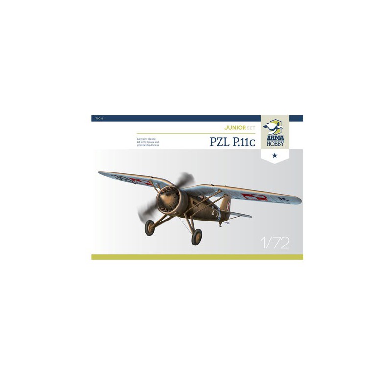 PZL plastic plane model p.11c junior set 1/72 | Scientific-MHD