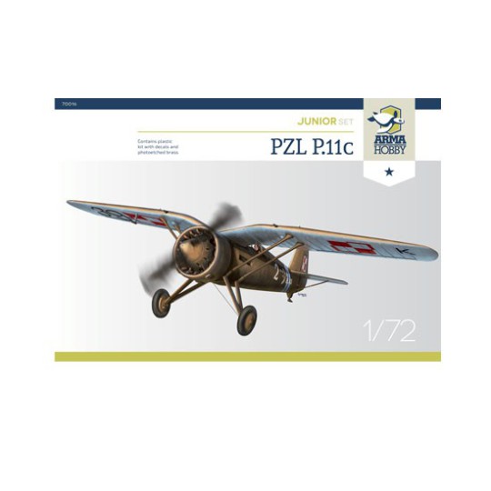 PZL plastic plane model p.11c junior set 1/72 PZL plastic plane model p.11c junior set 1/72 | Scientific-MHD