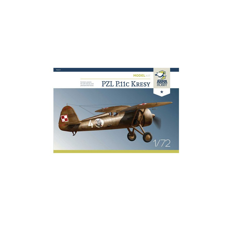 PZL plastic plane model p.11c Kresy Model Kit 1/72 | Scientific-MHD