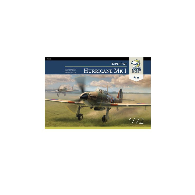 Hurricane MK I Expert Set 1/72 plastic plane model | Scientific-MHD