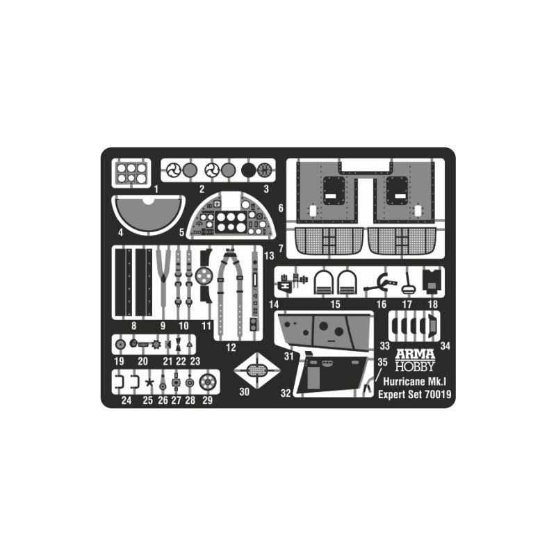 Hurricane MK I Expert Set 1/72 plastic plane model | Scientific-MHD