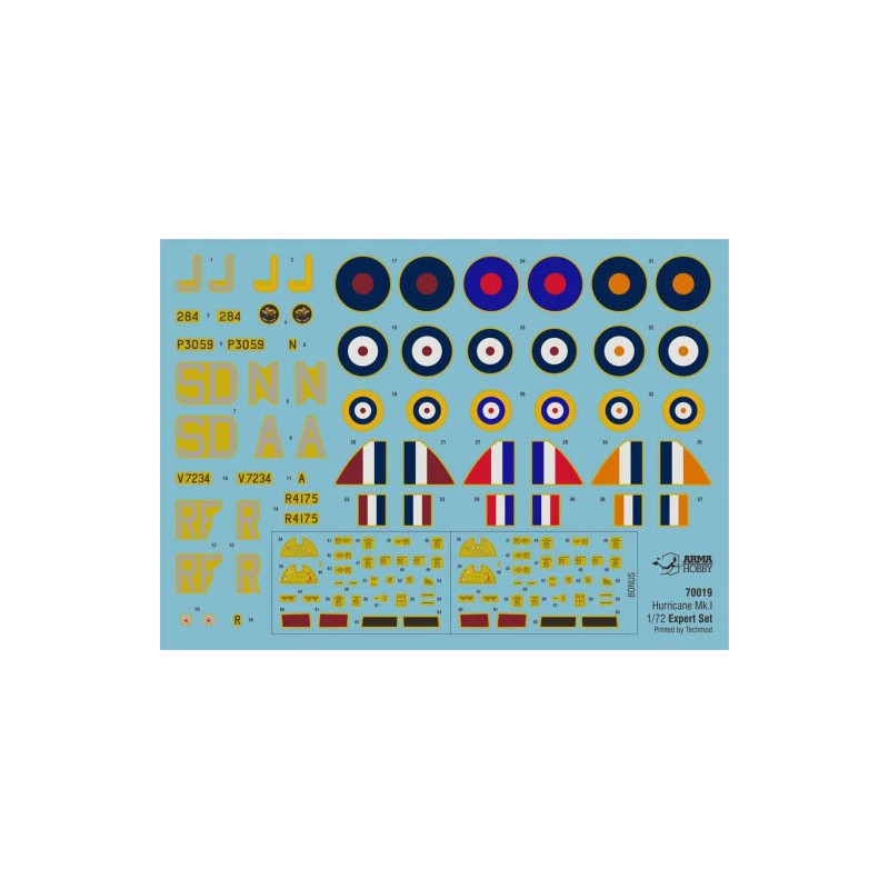 Hurricane MK I Expert Set 1/72 plastic plane model | Scientific-MHD