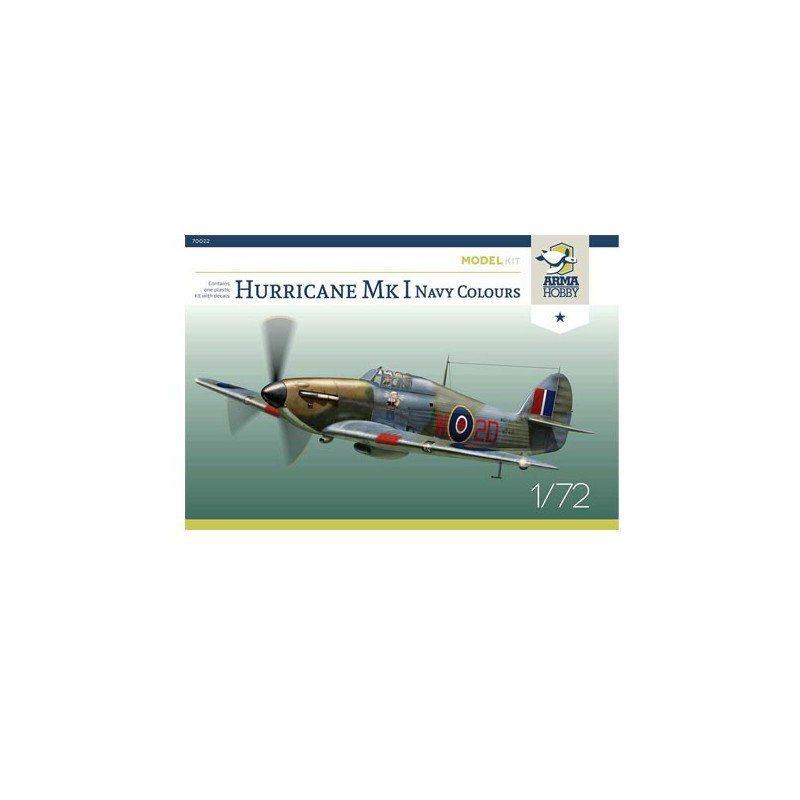Hurricane MK I Navy Model Kit 1/72 plastic plane model | Scientific-MHD