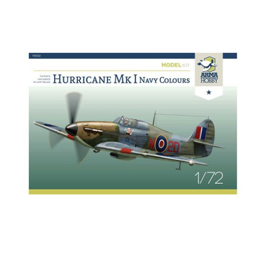 Hurricane MK I Navy Model Kit 1/72 plastic plane model Hurricane MK I Navy Model Kit 1/72 plastic plane model | Scientific-MHD