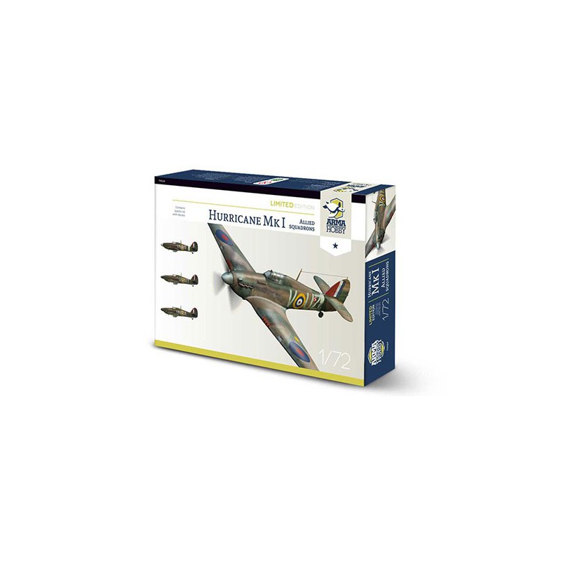 Hurricane MK I Allied Edition 1/72 plastic plastic plane model | Scientific-MHD