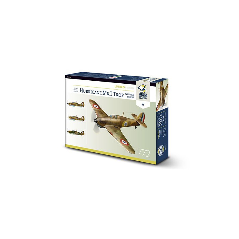 Hurricane plastic plane model MK I too french limited edition 1/72 | Scientific-MHD