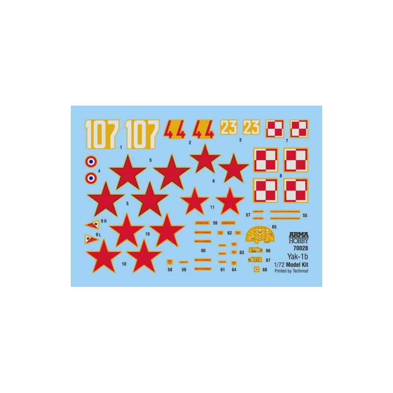 Yakovlev yak-1b Model Kit 1/72 plastic plane model | Scientific-MHD