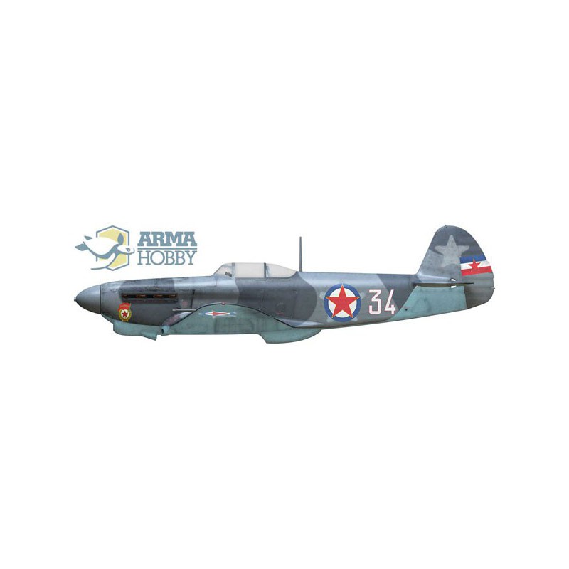 Yak-1b plastic plane model allied Fighter 1/72 | Scientific-MHD