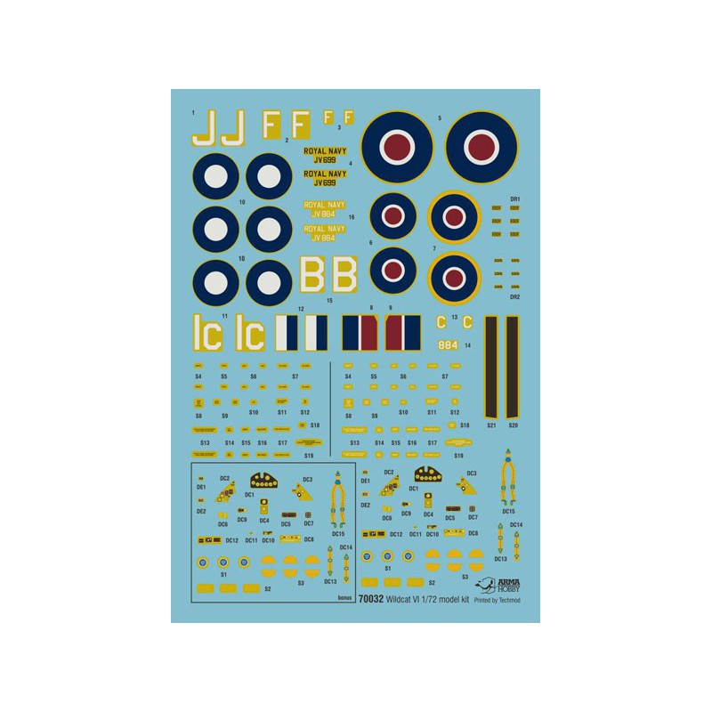 WildCat MK VI Model Kit 1/72 plastic plane model | Scientific-MHD