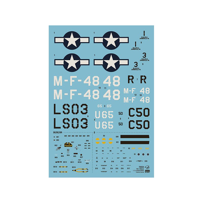 FM-2 plastic plane model WildCat Training Cats Limited Edition 1/72 | Scientific-MHD