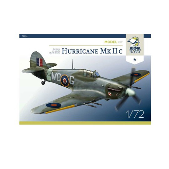 Hurricane MK IIC Model Kit 1/72 plastic plane model Hurricane MK IIC Model Kit 1/72 plastic plane model | Scientific-MHD