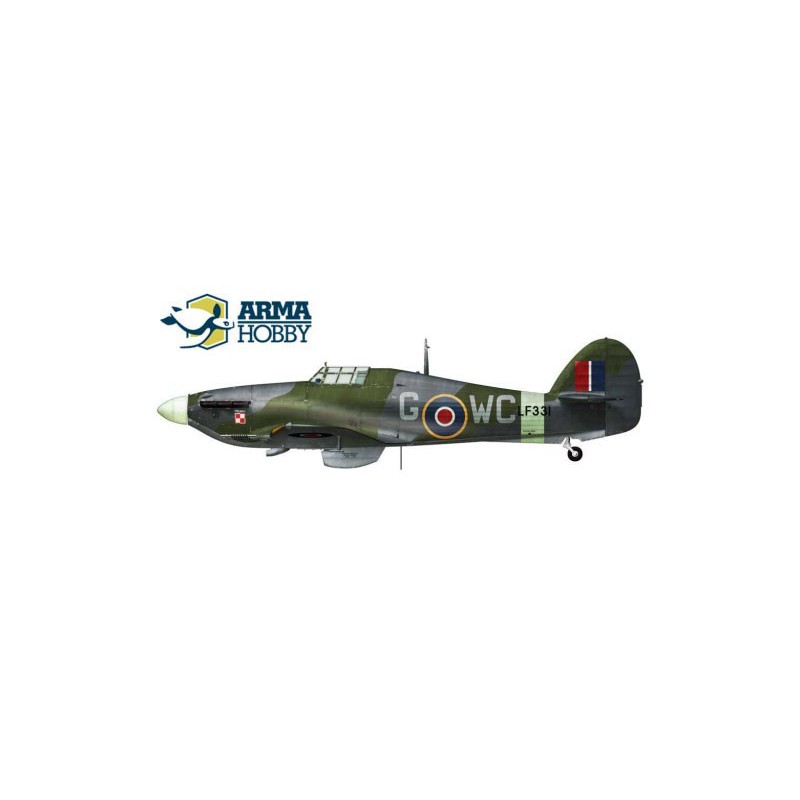 Hurricane MK IIC Model Kit 1/72 plastic plane model | Scientific-MHD