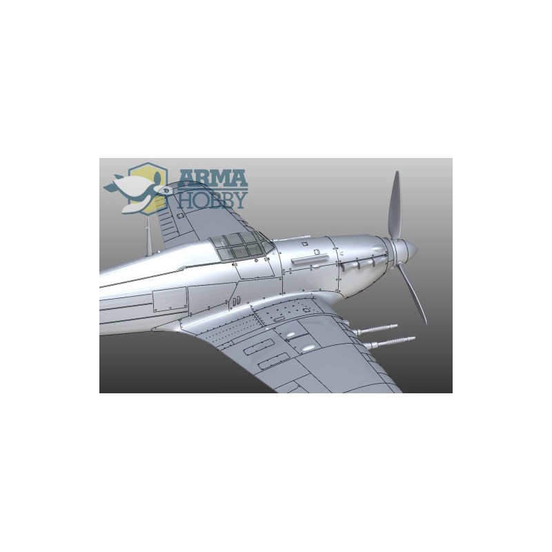 Hurricane MK IIC Model Kit 1/72 plastic plane model | Scientific-MHD