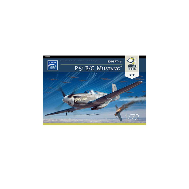 P-51 B/C Mustang Expert Set 1/72 plastic plane model | Scientific-MHD