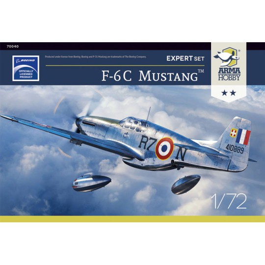 F-6C Mustang Plastic Airplane Expert Set 1/72 F-6C Mustang Plastic Airplane Expert Set 1/72 | Scientific-MHD