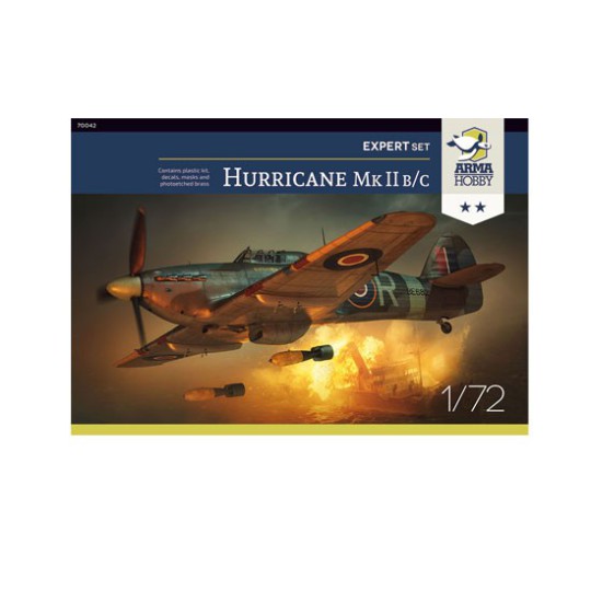 Hurricane MK II B/C plastic plane model Set 1/72 Hurricane MK II B/C plastic plane model Set 1/72 | Scientific-MHD