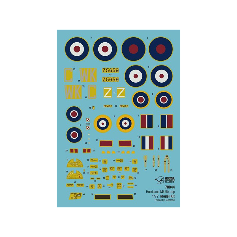 Hurricane MK II B plastic plane model too Model Kit 1/72 | Scientific-MHD